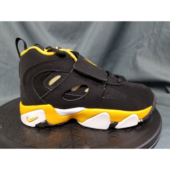 Nike Diamond Turf 2 (PS) Sneakers Black Yellow Size 12c NEW in BOX! - Picture 9 of 11